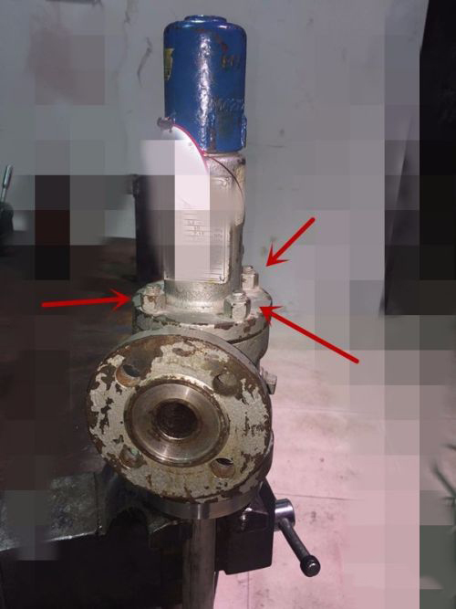 氣罐彈簧式安全閥拆解過程 氣罐彈簧式安全閥拆解過程